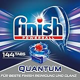 Finish Quantum Spülmaschinentabs für 3 Monate, Gigapack, 1er Pack (8x18 Tabs)